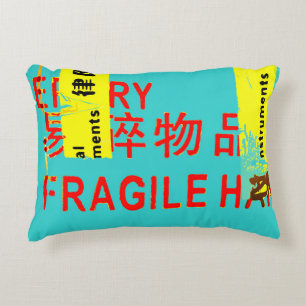 FRAGIELE markeringen - COOL Asian Characters Accent Kussen