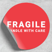 Fragiele Sticker | Omgaan met Care Red