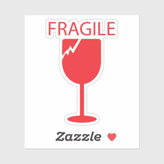 Fragiele Sticker voor verzending (Vel)