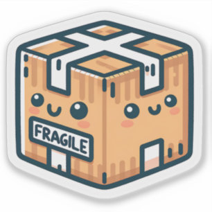 Fragiele Stickers voor kleine bedrijven of winkels