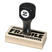 Fragiele Vette Douane Rubberzegel Rubberstempel (Stempel)