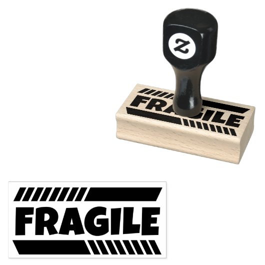 Fragiele Vette Douane Rubberzegel Rubberstempel (Gestempeld)