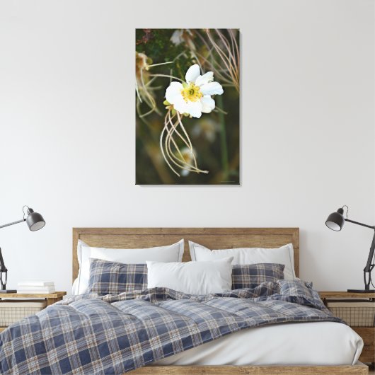 Fragiele woestijnbloei canvas afdruk (Insitu (Slaapkamer))