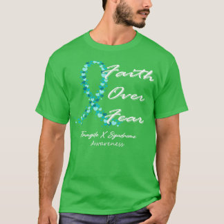 Fragiele X-syndroom Bewustzijn Geloof over angst i T-shirt