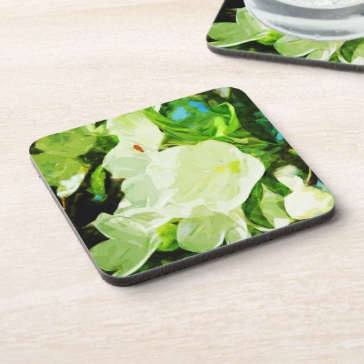 Fragift Spring Apple Abstracte bloesems Onderzetter (Linkerzijde)