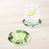 Fragift Spring Apple Abstracte bloesems Zandsteen Onderzetter (Zijkant)