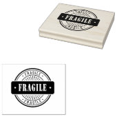 Fragile 4x5 rubberstempel (Gestempeld)