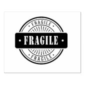 Fragile 4x5 rubberstempel (Afrduk)