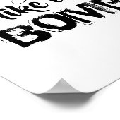 Fragile als een Bomb-offerte voor persoonlijke ins Poster (Hoek)