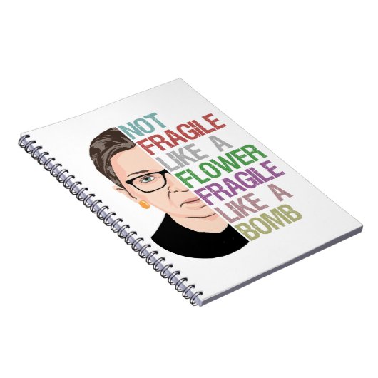 Fragile als een Bomb RBG Notitieboek (Rechterzijde)