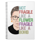 Fragile als een Bomb RBG Notitieboek (Voorkant)