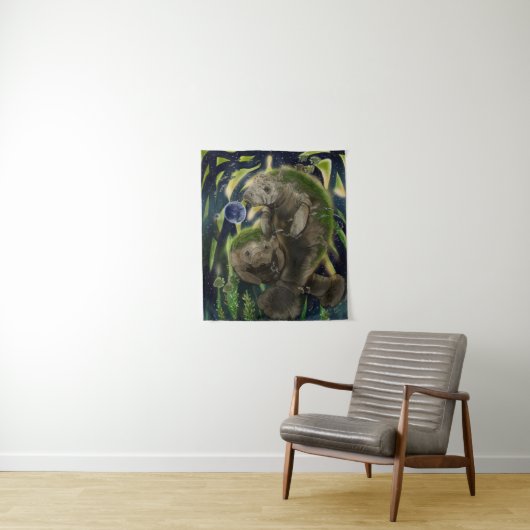 Fragile Balance ManateeTapestry Wandkleed (In situ)