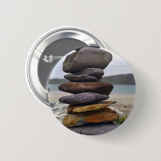 "Fragile Balance" Ronde Button 5,7 Cm (Voorkant /achterkant)
