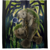 Fragile balanceerbeheer douchegordijn (Voorkant)