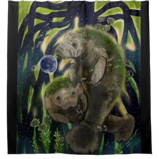 Fragile balanceerbeheer douchegordijn (Voorkant)