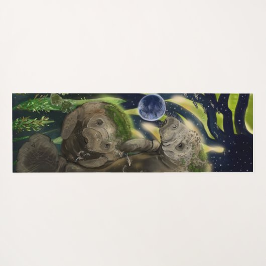 Fragile balanceerbeheer yogamat (Achterkant (horizontaal))