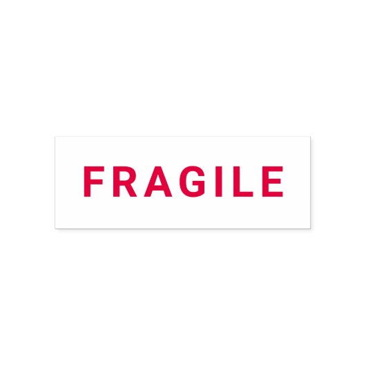 FRAGILE Business Self-Inking Stamp RED Zelfinktende Stempel (Design)