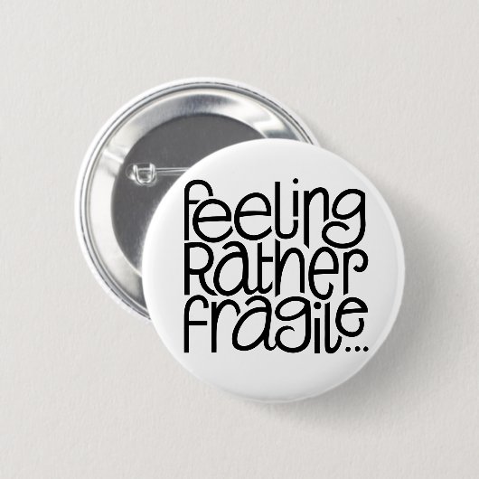 Fragile Button (Voorkant /achterkant)