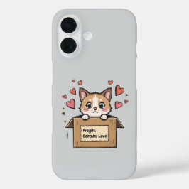 Fragile: Contains Love iPhone 16 Hoesje