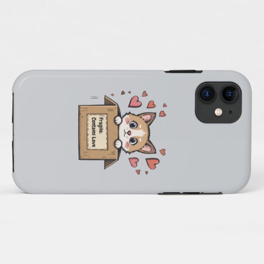 Fragile: Contains Love Case-Mate iPhone Case (Achterkant (horizontaal))