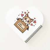 Fragile: Contains love. Cuaderno de espiral Notitieboek (Achterkant)