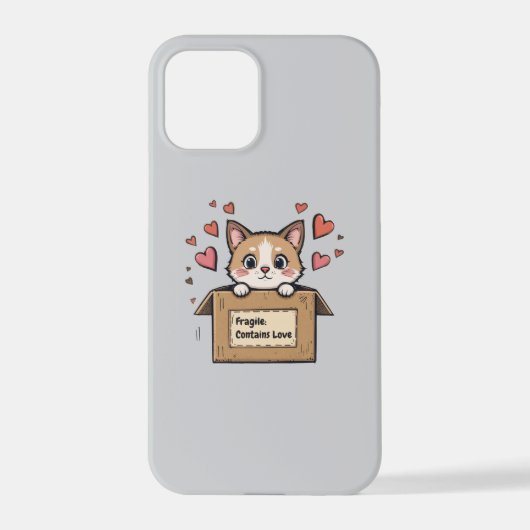 Fragile: Contains Love iPhone Hoesje (Achterkant)