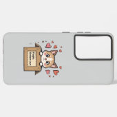 Fragile: Contains Love Samsung Galaxy Hoesje (Linkerkant)