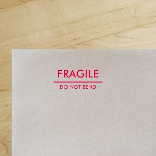 Fragile / Geen rode, vette kogels buigen Zelfinktende Stempel