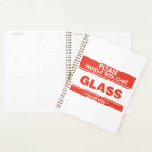 Fragile Glass Handle With Care Warning Planner (Display)