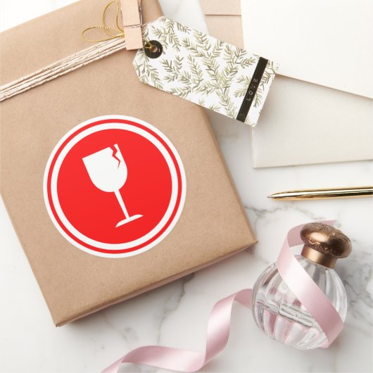 Fragile Glass Stickers for Shipping (Geschenken)