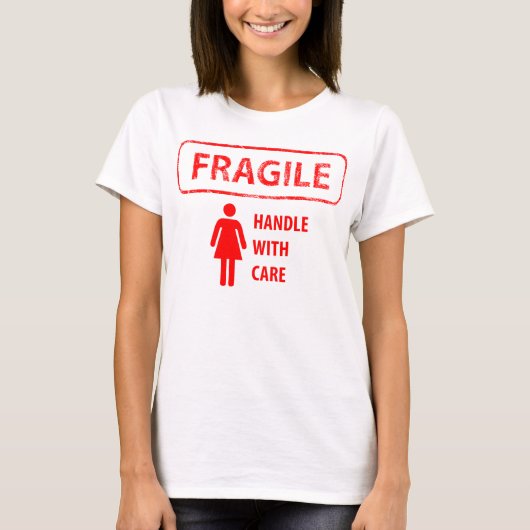 Fragile handgreep met T-Shirt (Voorkant)