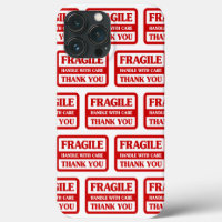 Fragile handgreep met zorg