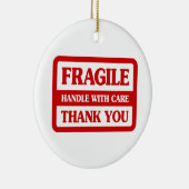 Fragile handgreep met zorg keramisch ornament (Rechts)