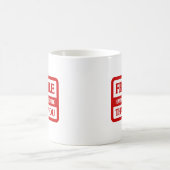 Fragile handgreep met zorg koffiemok (Center)