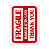 Fragile handgreep met zorg magneet (Verticaal)