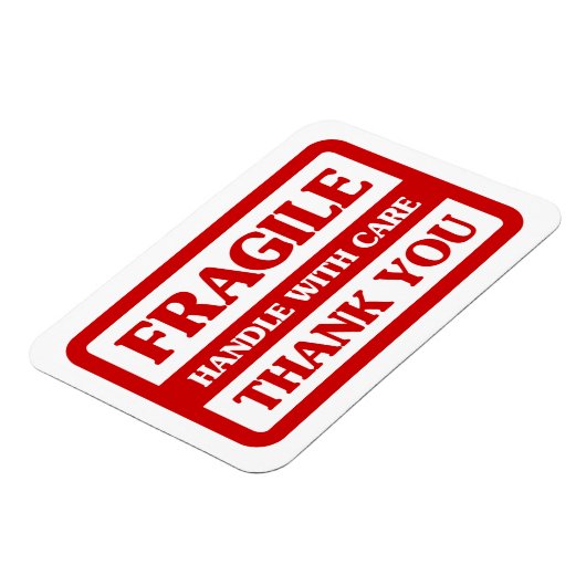 Fragile handgreep met zorg magneet (Linkerzijde)