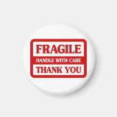 Fragile handgreep met zorg magneet (Voorkant)