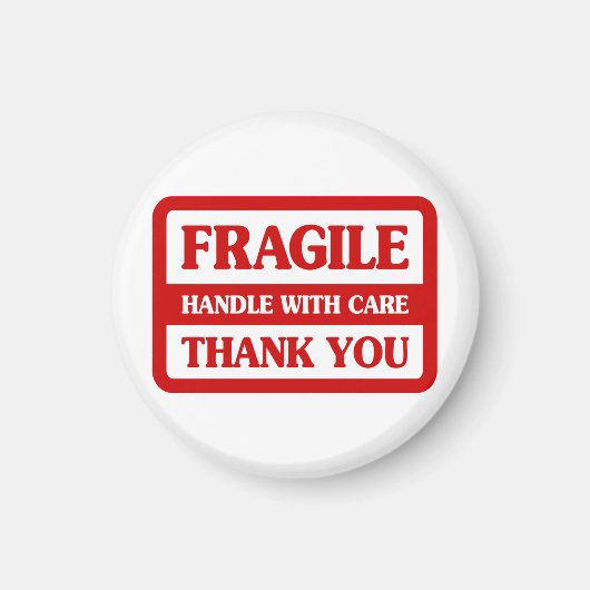 Fragile handgreep met zorg magneet (Voorkant)