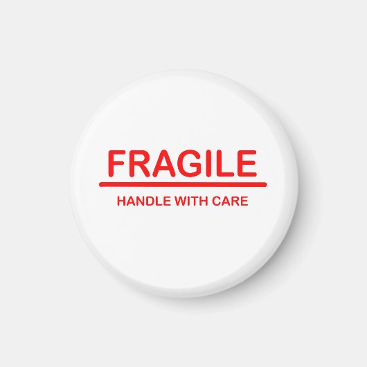 Fragile handgreep met zorg magneet (Voorkant)