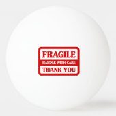 Fragile handgreep met zorg pingpongbal (Voorkant)