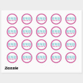 Fragile handgreep met zorg ronde sticker (Vel)