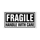 Fragile handgreep met zorg rubberstempel (Afrduk)