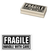 Fragile handgreep met zorg rubberstempel (Gestempeld)