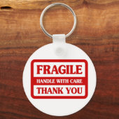 Fragile handgreep met zorg sleutelhanger (Voorkant)