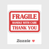 Fragile handgreep met zorg sticker (Vel)