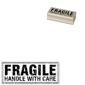Fragile handgreep met zorg, verpakking rubberstempel (Gestempeld)