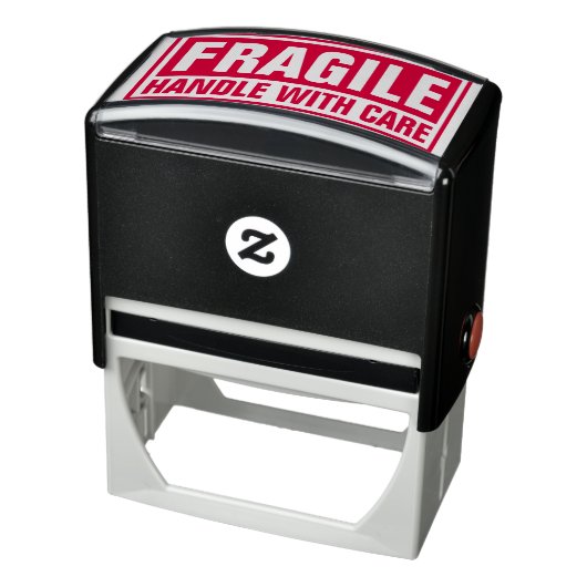 Fragile handgreep met zorg  zelfinktende stempel (Product)