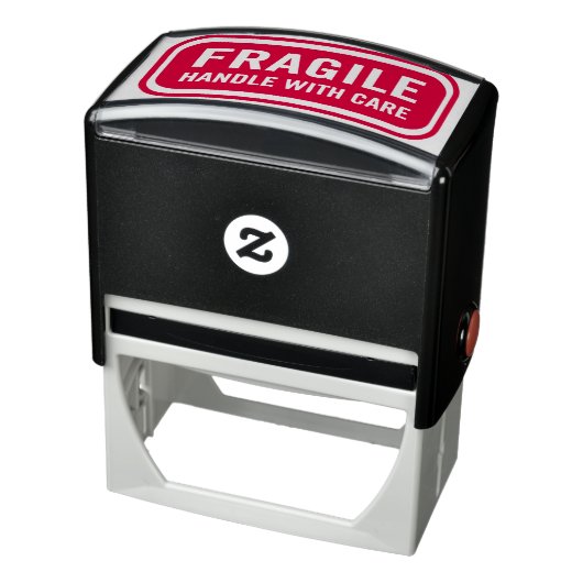 Fragile handgreep met zorg  zelfinktende stempel (Product)