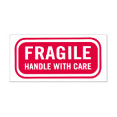 Fragile handgreep met zorg  zelfinktende stempel (Design)