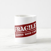 Fragile handgreep met zorgobject koffiemok (Center)